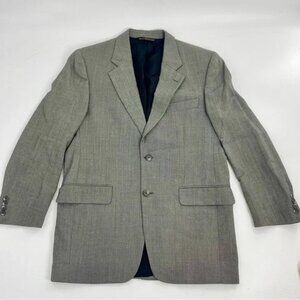 Jack Victor 100% Wool Blazer 40R Loreto CT Black and White 2 Button Super 110'S